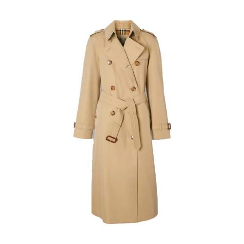  BURBERRY 22年秋冬 女士 滑铁卢版型 – 长款 Heritage Trench 风衣 80280161 预定商品1-3周发货