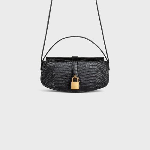  CELINE赛琳思琳 22年秋冬 女士 单肩包 _革饰带手包 10I594DUB.38NO