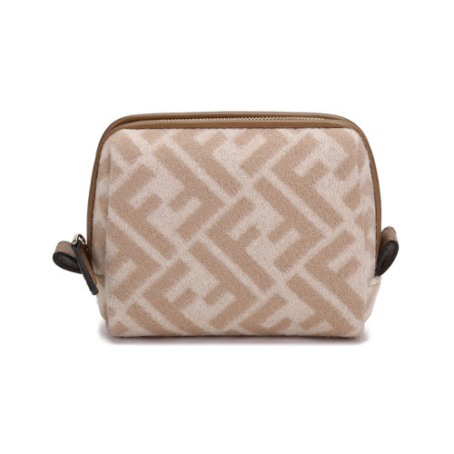 FENDI/芬迪【22春夏新款】女士织物手拿包零钱包FF图案 8N0179 AHJF