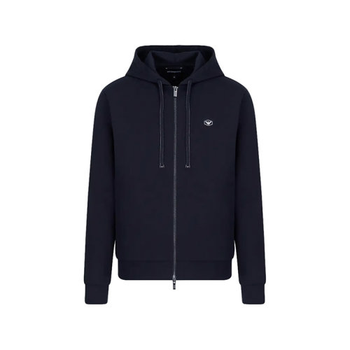 Emporio Armani/安普里奥阿玛尼 男士棉质连帽拉链卫衣开衫运动衫外套鹰标图案 8N1MG0 1JBTZ