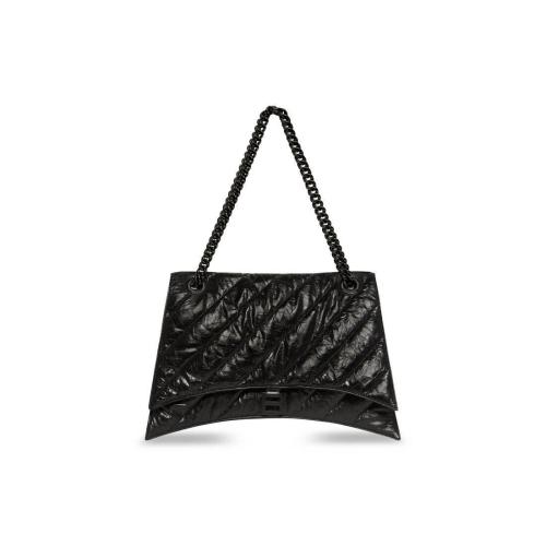  BALENCIAGA巴黎世家 22年秋冬 女士 单肩包 CRUSH大号绗缝链带包 716332210IY1000