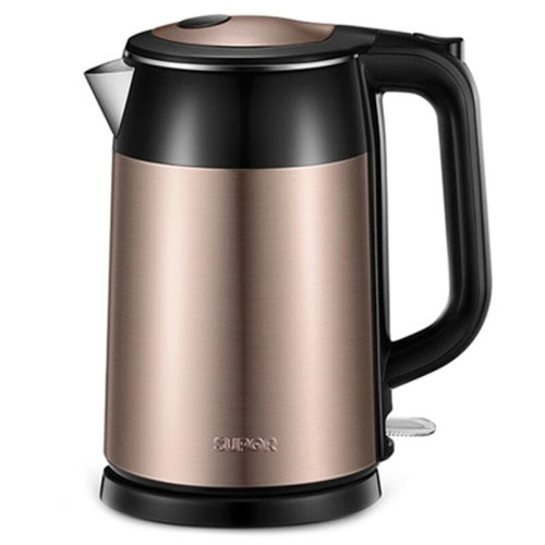 supor/苏泊尔 电水壶热水壶1.7L全钢无缝双层防烫电热水壶304不锈钢烧水壶17S26A