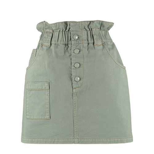 FENDI/芬迪 20年春夏 百搭服装 女性 logo 绿色 女士半身裙 FLQ528A5YV_F1AKS