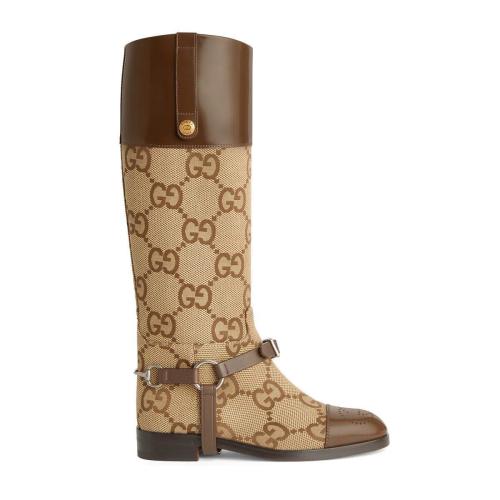 GUCCI古驰 22年秋冬 女士 马具细节长筒靴 674673 UKO50 2597