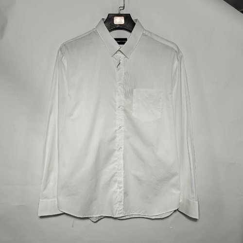 Emporio Armani/安普里奥阿玛尼 白色男士长袖衬衫(瑕疵折扣）