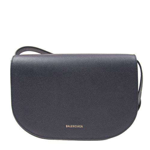 Balenciaga/巴黎世家 女士纯色牛皮字母徽标印花翻盖包单肩包斜挎包马鞍包女包 542207-0OTA3 多色可选