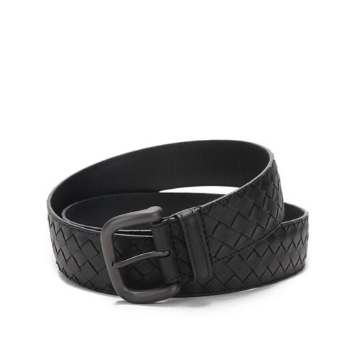 BottegaVeneta/葆蝶家 男士牛皮编织针扣式皮带腰带 173784 V4650