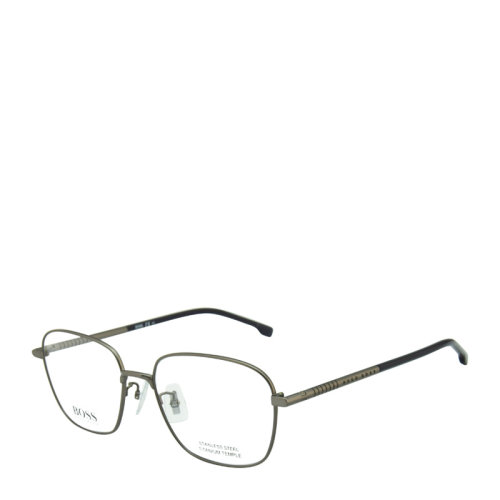 HUGO BOSS/雨果博斯 时尚 休闲 钛架 方圆框 男女款 光学镜架 黑色 枪色 近视 眼镜框 眼镜架 BOSS 1143/F 55mm