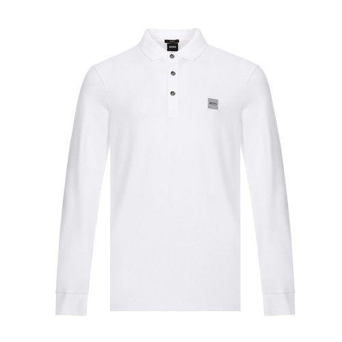 HUGOBOSS/雨果博斯 棉质修身版男士长POLO衫 50387465