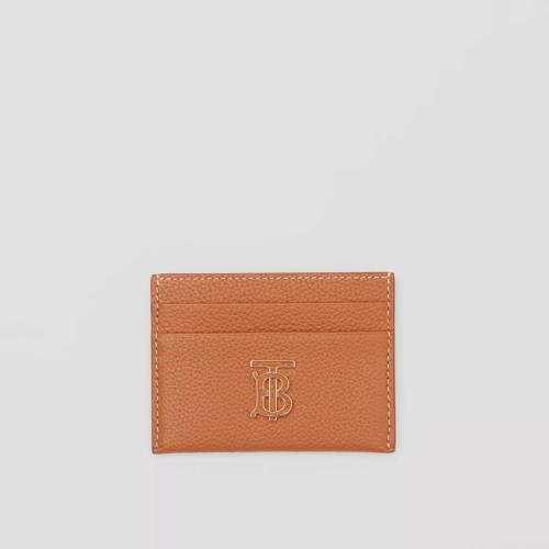  BURBERRY 22年秋冬 女士 粒纹皮革 TB 卡片夹 80623791