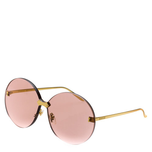 GUCCI/古驰 古琦眼镜 独特时尚 女士奢华铆钉设计圆形复古新款眼镜太阳镜 GG0353S 003