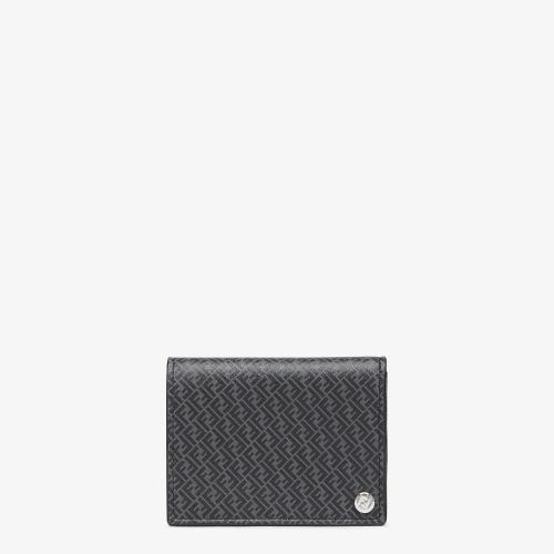  FENDI芬迪 22年春夏 男士 钱包 黑色皮质卡片套 7M0312AGLPF0L6B