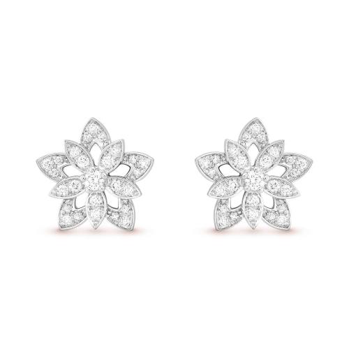 VCA梵克雅宝 22年秋冬 女士 耳环 镂空Lotus耳环,迷你款式 VCARP0ZV00 预定商品1-3周发货