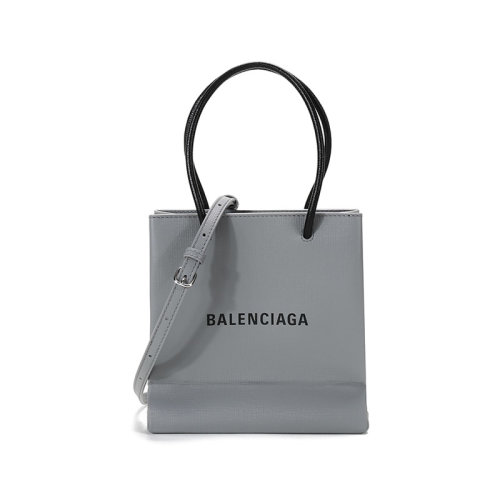 Balenciaga/巴黎世家  女士牛皮革North SouthXXS码手提单肩斜挎包托特包 597858 0AI2N