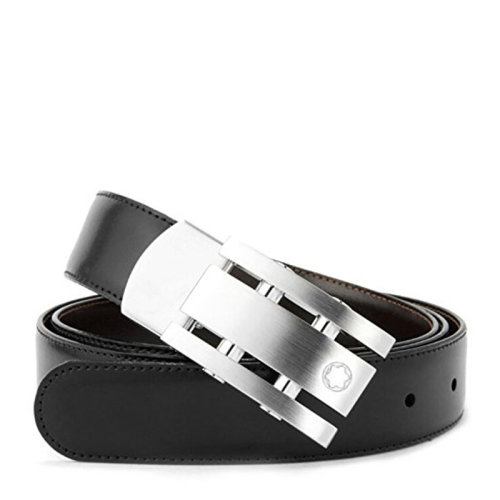 MontBlanc/万宝龙 男士当代系列牛皮矩形小牛皮皮带腰带可裁剪 105084