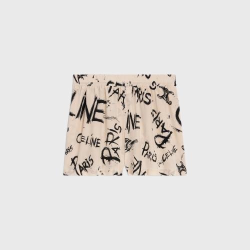  CELINE赛琳思琳 22年秋冬 女士 短裤 双绉短裤套装 2P711731R.11CN