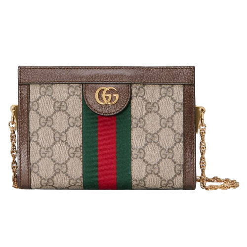 GUCCI/古驰款 Mini Ophidia帆布双G单肩包 ?602676K05NB8745