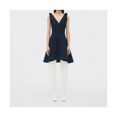  BV葆蝶家 22年秋冬 女士 连衣裙 robe en coton compact 711395V2BL04140