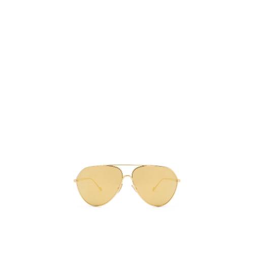  LOEWE罗意威 22年秋冬 女士 太阳眼镜 Pilot sunglasses in metal G832445X01-2952 预定商品1-3周发货