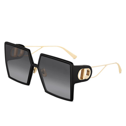 DIOR/迪奥 30 MONTAIGNE SU系列 女士黑色醋酸纤维超大方形太阳镜30MTSUR_12A1
