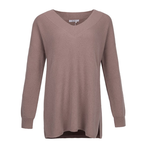 Max mara/Max mara   女装 服装 女士纯色羊绒时尚V领针织衫 女士毛衣