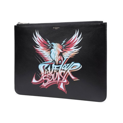  Givenchy/纪梵希 男士黑色皮革手拿包 BK600JK0AD 960 PLSX