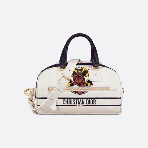  DIOR迪奥 22年秋冬 女士 单肩包 Sac Zip Bowling Dior Vibe Small M6209OFOX_M56E