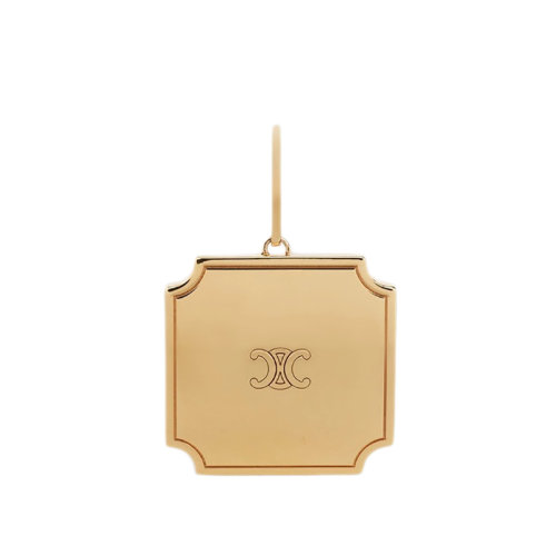 CELINE/赛琳 SEPARABLES TRIOMPHE系列 金色饰面黄铜扁平吊坠46S416BRA.35OR