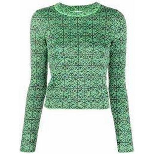  LOEWE/罗意威 女士绿色时尚休闲针织衫/毛衫 S359Y14K82-4101 PLFSX