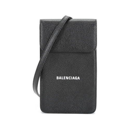 Balenciaga/巴黎世家 男士牛皮革单肩斜挎包手机包 640536 1IZI3