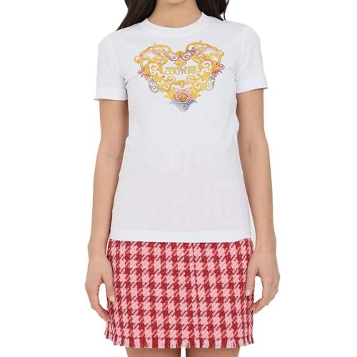  VERSACE JEANS COUTURE 女士印花棉质短袖T恤 B2HWA7PD 30457 003 PLFSX