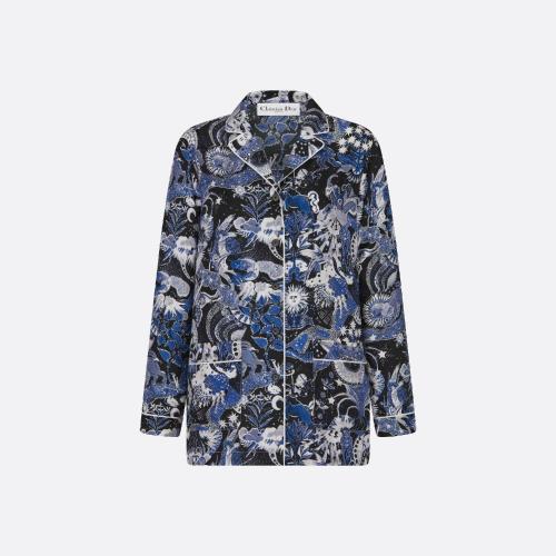  DIOR迪奥 22年秋冬 女士 长袖衬衫 Chemise Dior Chez Moi 241V33A6746_X5843