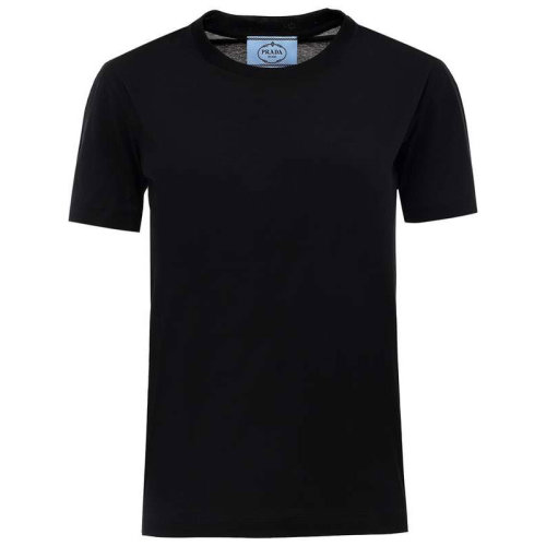 PRADA/普拉达  女装 女士 黑色棉质时尚短袖T恤 35570I-LK-F0002