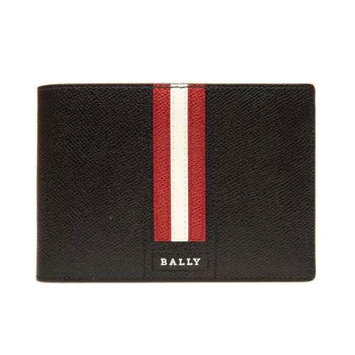 BALLY/巴利 男女同款 黑色皮革时尚卡包钱包 6234233