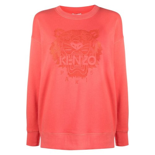  KENZO/高田贤三 女士粉橙色棉质卫衣 FB52SW922 4XF 18 PLFSX