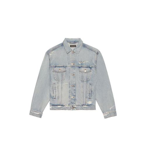  Balenciaga/巴黎世家 男士蓝色棉质夹克 664329TBP48 8961 PLFSX