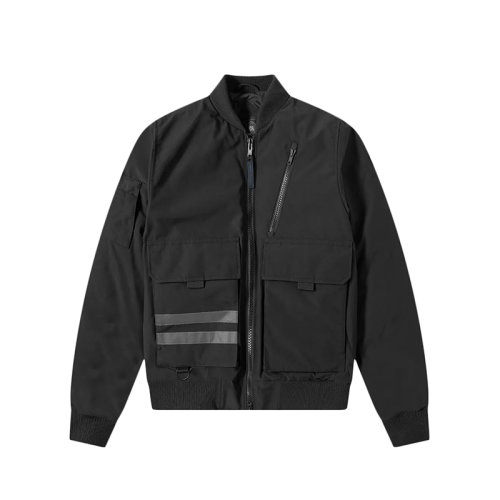 CANADA GOOSE/加拿大鹅 经典款 Kirkfield Bomber系列 男士黑色混合面料黑标夹克外套7991MB-NOIR
