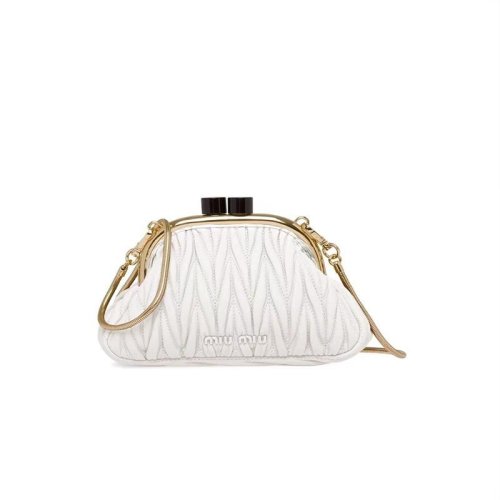  Miu Miu/缪缪 女士白色时尚休闲手拿包 5BP016 N88 F0009 PLSX