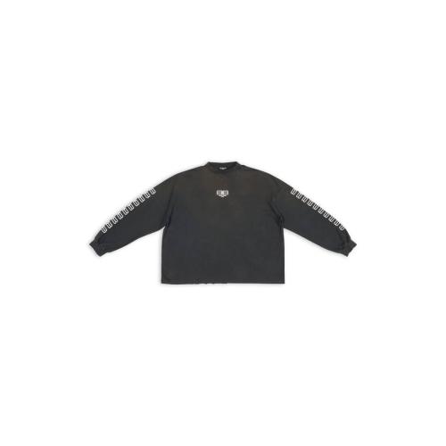  BALENCIAGA巴黎世家 22年秋冬 男士 长袖T恤 BB PARIS ICON LONG SLEEVE T-SHIRT OVERSIZED 69