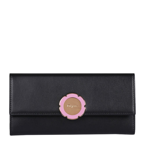 Salvatore Ferragamo/菲拉格慕 女士黑色牛皮钱包女包 22-D161-684068（99新S级未使用）