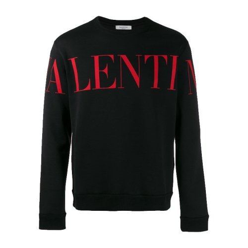  Valentino/华伦天奴 男士黑色棉质卫衣 SV3MF05N 5FP 0NR PLFSX