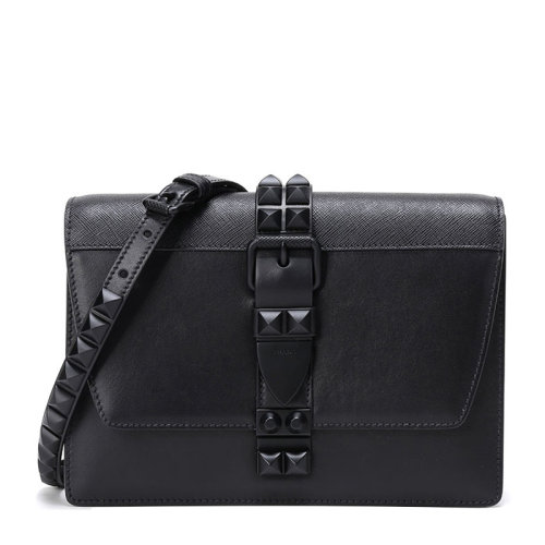 PRADA/普拉达 女士牛皮铆钉装饰手拿单肩斜挎包 1BD120-2BB0