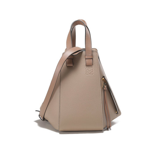 LOEWE/罗意威【22秋冬新款】女士Hammock系列粒面牛皮革手提单肩包吊床包小号 A538S35X51