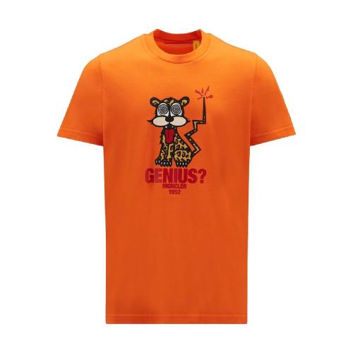  MONCLER蒙可蒙克莱 22年秋冬 男士 短袖T恤 豹猫图案T恤 H20928C00013M2326318