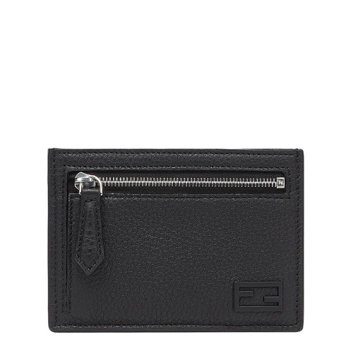 FENDI/芬迪 20  男士黑色小牛皮FF徽标卡片夹7M0310AG0LF0QA1