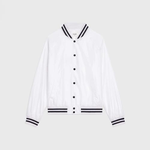  CELINE赛琳思琳 22年秋冬 男士 夹克 CELINE轻质锦纶学院风夹克 2W365495M.01OP