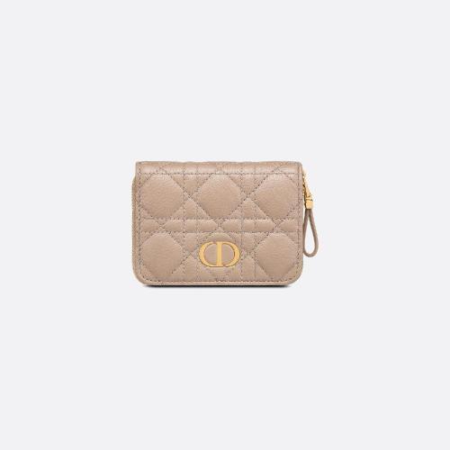  DIOR迪奥 22年秋冬 女士 钱包 Portefeuille compact zippe Dior Caro S5032UWHC_M45U