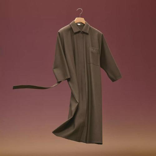  HERMES爱马仕 22年秋冬 女士 连体衣 Robe Inspiration Chemise H2H0549DN1R40