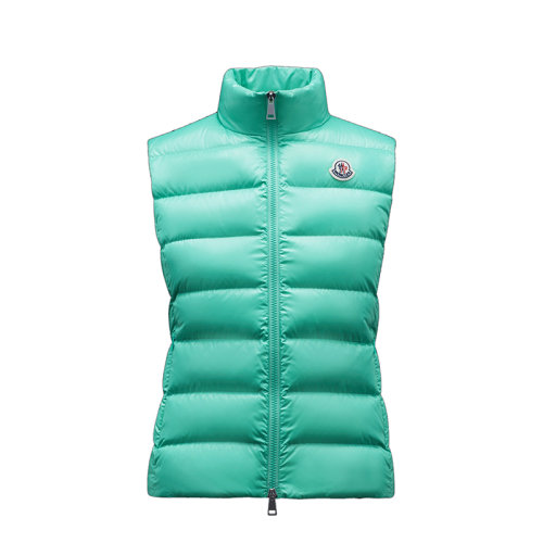 Moncler/蒙克莱 22年秋冬新款 Ghany系列 女士玉绿色无袖羽绒服马甲H20931A525006895081B