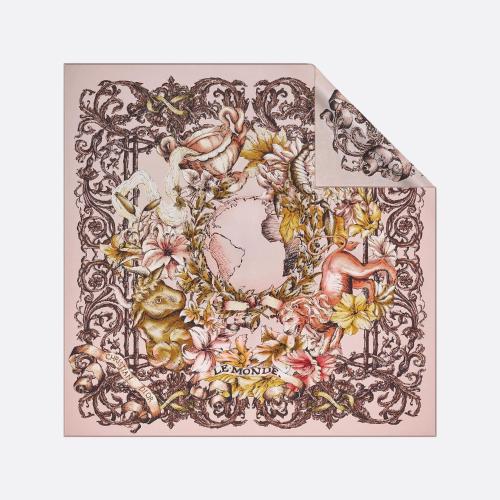  DIOR迪奥 22年秋冬 女士 围巾 Carre Tarot Le Monde 25TAR090I610_C405